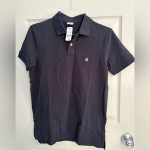 NEW Brooks Brothers Mens Black Cotton Polo Shirt - size M - NWT